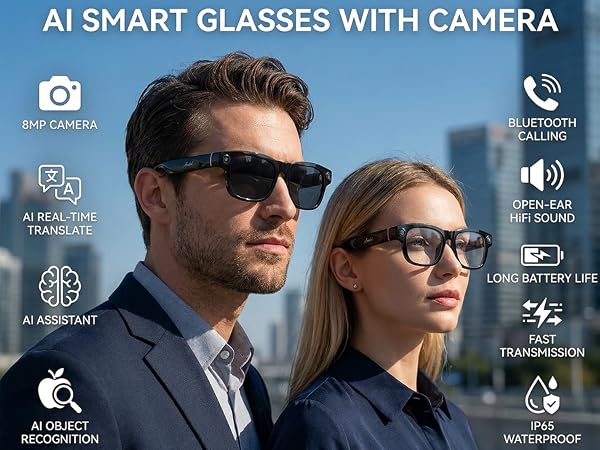 AI Smart Glasses with Camera