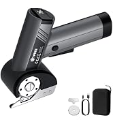 EYPINS Electric Cardboard Cutter Rechargeable - Cordless Rotary Electric Scissors with 4 Speed,Po...