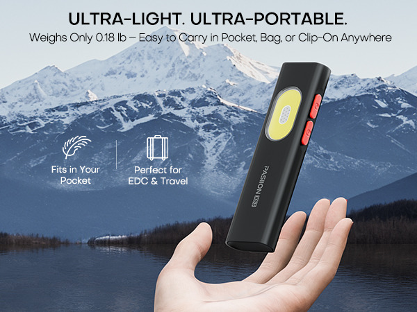 flat flashlight rechargeable