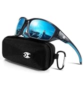 suoso Sports Polarized Sunglasses for Men: Womens UV400 Protection Sun Glasses Wrap Around Goggle...