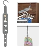 Coopache Folding Clothes Drying Rack Portable for Travel, Space Saving Hangers Plastic for Closet...