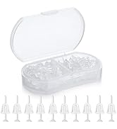 Formulen Plastic Earrings, 200 PCS Clear Earrings for Sports, Clear Plastic Post Earring Studs fo...
