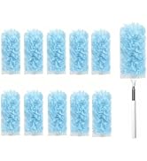 GMLRKY Duster Kit, 10 Refills & 1 12.6-32inch Extendable Handle, 360° Microfiber Dusters for Dust...