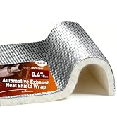 Exhaust Heat Shield Automotive, 12" x 24" x 0.4" High-Temperature Resistant Fiberglass Cotton Alu...