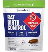 Evolve Rat Birth Control Soft Bait Sausages – 1.5 lbs | Scientifically Proven Rat Population Cont...