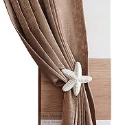 The Metal Magician Metal Nautical Starfish Curtain Holdback & Curtain Holder for Home, Bedroom & ...