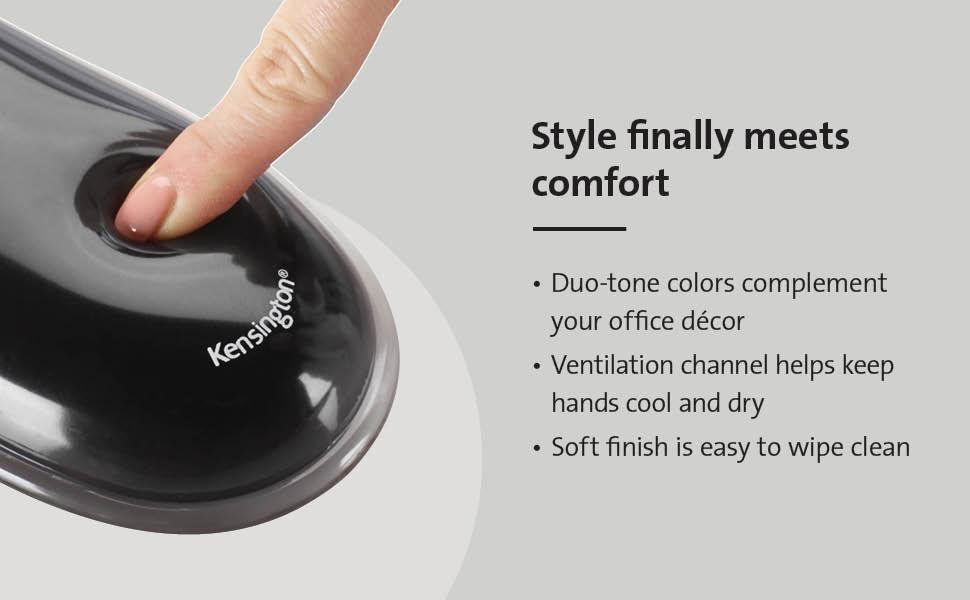 Kensington Duo Gel Mouse Pad with Wrist Rest - Gray (K62399US)
