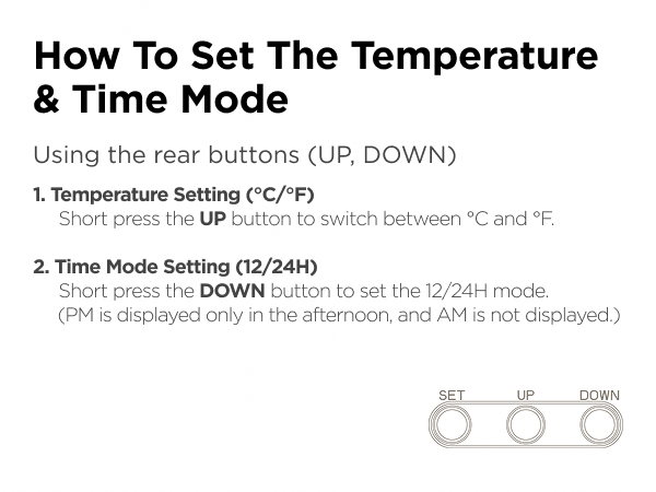 temperature & timer mode