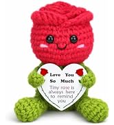 Mother' Day Handmade Crochet Rose Love Gift for Mom Wife Husband Girlfriend Boyfriend Women Men –...