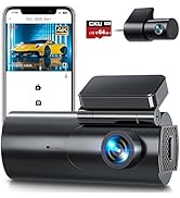 GKU Dash Cam Front and Rear Camera – 4K+1080P Dual Dash Camera for Cars with 64GB SD Card, 5GHz W...