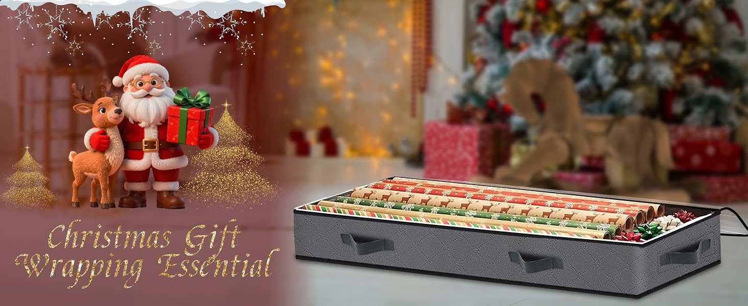 Christmas Wrapping Paper Storage
