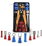 321-Piece Wire Connectors Kit, Electrical Terminal Connectors, Crimp/Stripping/Cutting Multifunct...