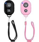 Wireless Camera Remote Shutter for Smartphones (2 Pack), Zttopo Wireless Phone Camera Remote Cont...