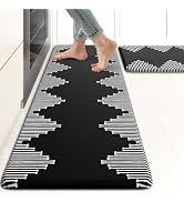 KIMODE Anti Fatigue Kitchen Mats, Black Kitchen Rugs, Padded Kitchen Mat for Floor, Comfort Foam ...