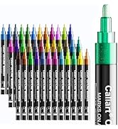 Caliart Stocking Stuffers for Kids Teen Girls, 36 Colors Outline Markers Shimmer Glitter Pens, Ch...