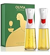 FLAIROSOL OLIVIA Oil Sprayer for Cooking, 2 Pack 200ML Glass Olive Oil Sprayer, Continuous Cookin...