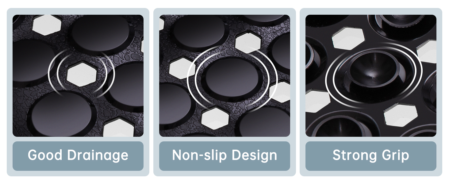 good drainage non-slip strong grip