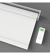 Cadigan Motorized Roller Blinds with Remote Control Smart 100% Blackout Window Blinds Automatic R...