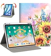 Lokigo Rotating Case for iPad Air 11 Inch M3/M2 (2025/2024), iPad Air 5th/4th Generation (2022/20...