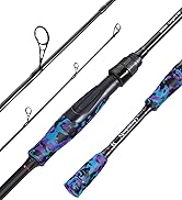 Sougayilang Fishing Rod - Medium 2Pc Graphite Composite Blank Spinning & Casting Rod, Camouflage ...