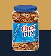 Chex Mix Traditional Original Recipe Snack Mix, Salty Snacks Tub, 20 oz