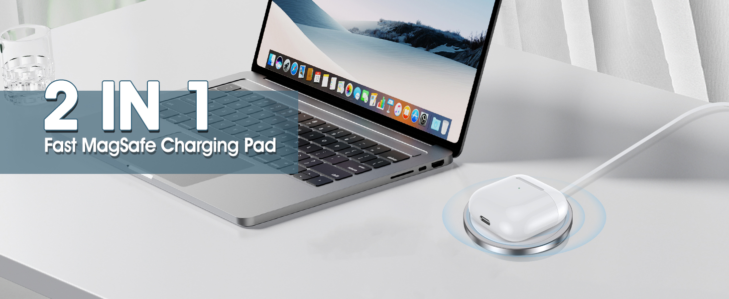 2 Pack Magnetic Wireless Charger