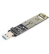 EBTOOLS Adaptador M.2 NVME SSD a USB 3.1, M.2 NGFF NVME a Lector de Tarjetas USB USB 3.1 Gen 2 Br...
