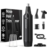 Ear and Nose Hair Trimmer-Rechargeable Nose Trimmer for Men and Women Professional Painless Nose ...