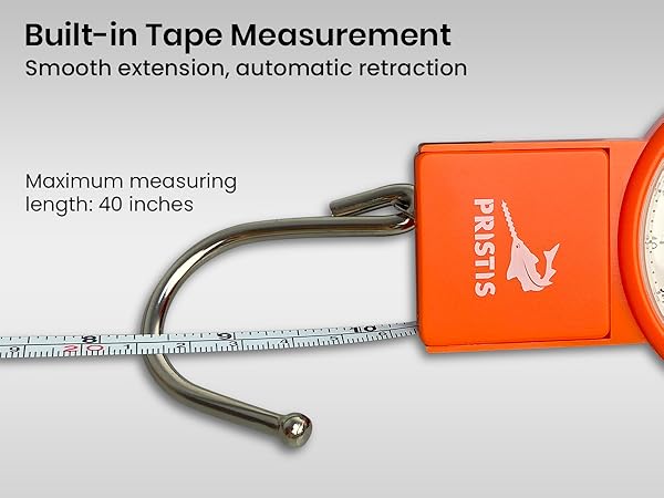 Built-in Tape Measurement Maximum Measuring Length 40 inches Analog Spring Hook Crane Scale Kit