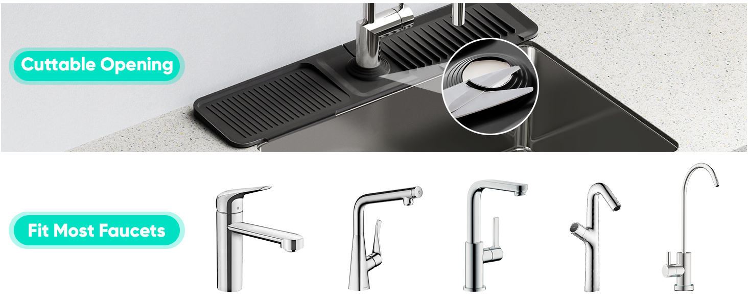 sink faucet mat splash guard