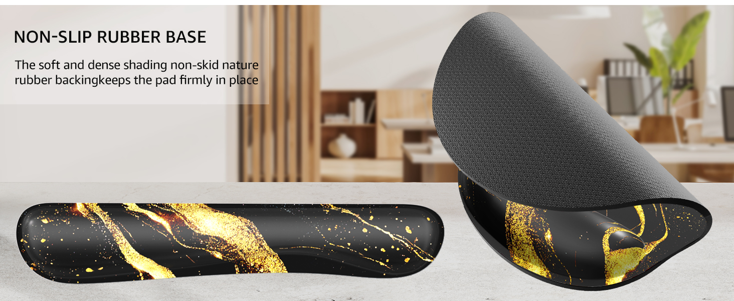 non-slip rubber base