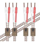 Viborg Pair VS903 Solid Flat OFC Speaker Cable, 17AWG(1.0 mm2) Premium HiFi Dynamic Speaker Wire(...