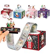 5Pcs Christmas Money Box for Cash Gift Pull, Money Holder Cash Gift for Kids Adults, DIY Fun Holi...