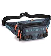 Fanny Pack for Men Women Waist Bag with Headphone Jack Utility Hip Belt Pouch Crossbody Bags Bumb...