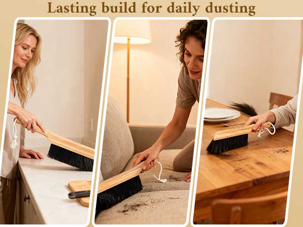 cleaning horsehair brush