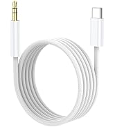 KAYQINHO USB C to 3.5mm Audio Aux Jack Cable(3.3ft), Aux Cord for iPhone 17/16/15, Type C to 3.5m...