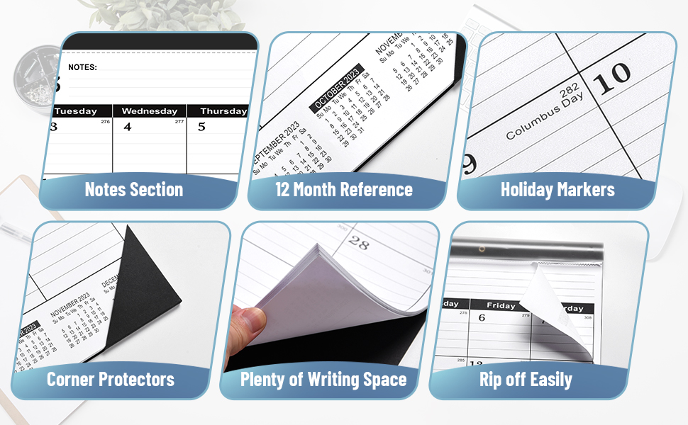 large desk calendar 2023-2024