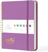 Lined Spiral College Ruled Journal Notebook,140 Pages,A5(5.9" x 8.3") | Violet,Hardcover,for Men ...