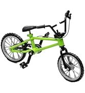 1/18 Scale Mini Diecast Mountain Bike, Finger Bicycle Model, Desktop Decor Art Craft (Green)