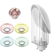 Newbealer Replacement Parts for Mini Aroma Face Steamer-4 Pieces- Aromatherapy Oil Caps, White Wa...