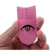Calsgkspray Pink Eyelash Ruler, Eyelash Stencils Ruler for Measure Eyelashes LengthEyebrow Lash M...