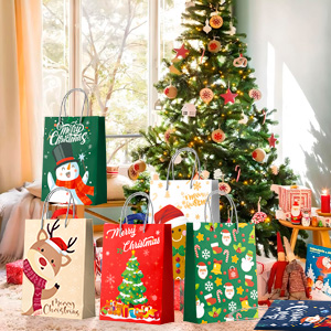 christmas wrapping bags