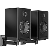 suptek Large Dual Side Clamping Bookshelf Speaker Wall Mounting Bracket for Large Surrounding Sou...