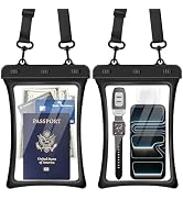 CACOE [Floatable Floating Universal IPX8 Waterproof Phone case 2 Pack-Up to 10.0",Adjustable Lany...