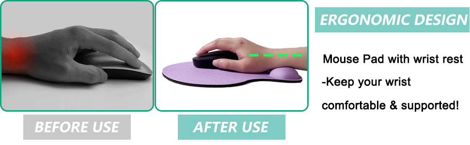 Mouse Pad with Wrist Support