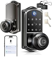 Veise VE018 Keypad Smart Door Lock with Knob, App Control Keyless Entry Digital Lock with Handle,...