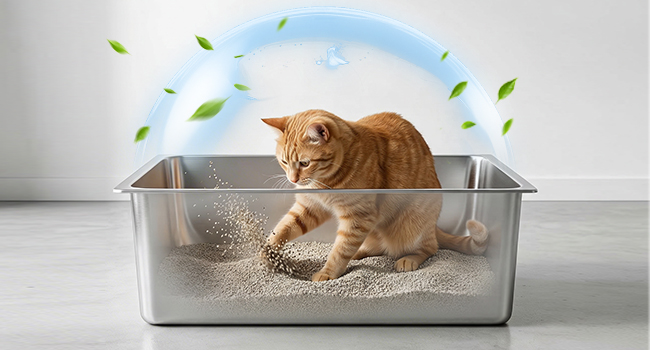 odor free litter box