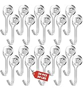 20Pack Magnetic Hooks, 30lbs+ Magnet Hooks 2026 Cruise Cabin Ship Essentials, Heavy Duty Strong S...