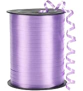 OMISELIO Purple Curling Ribbon - 500 Yard Lavender Curly Ribbon for Gift Wrapping, Balloons, Parties