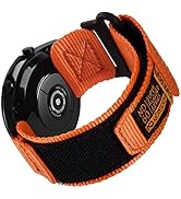 Nereides Compatible with Samsung Galaxy Watch 3 45mm Band, Rugged Nylon Sports Strap with Woven L...